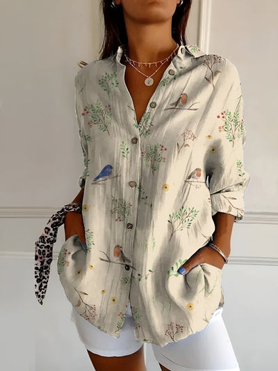 Avril | Chic Blouse Featuring Whimsical Prints