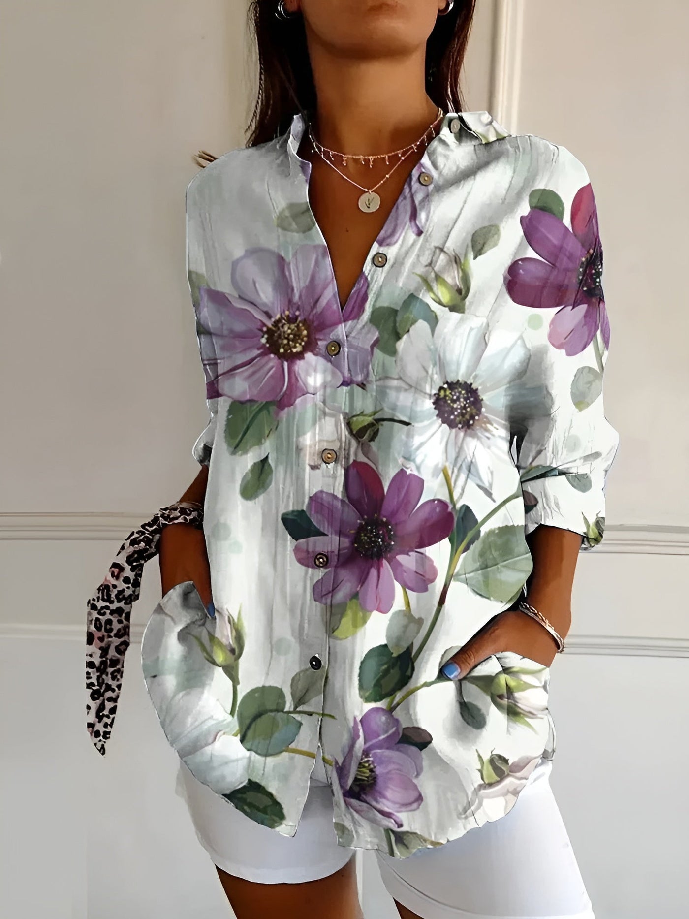 Avril | Chic Blouse Featuring Whimsical Prints