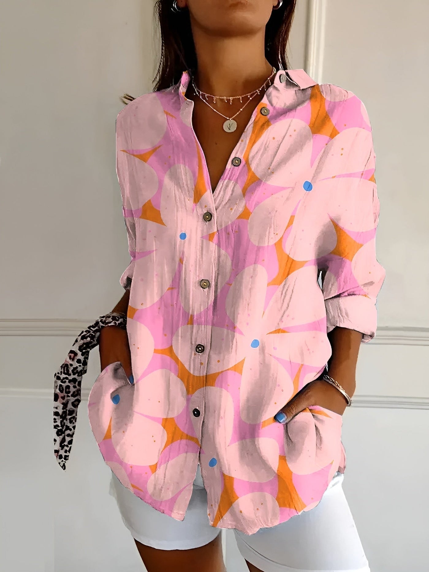 Avril | Chic Blouse Featuring Whimsical Prints