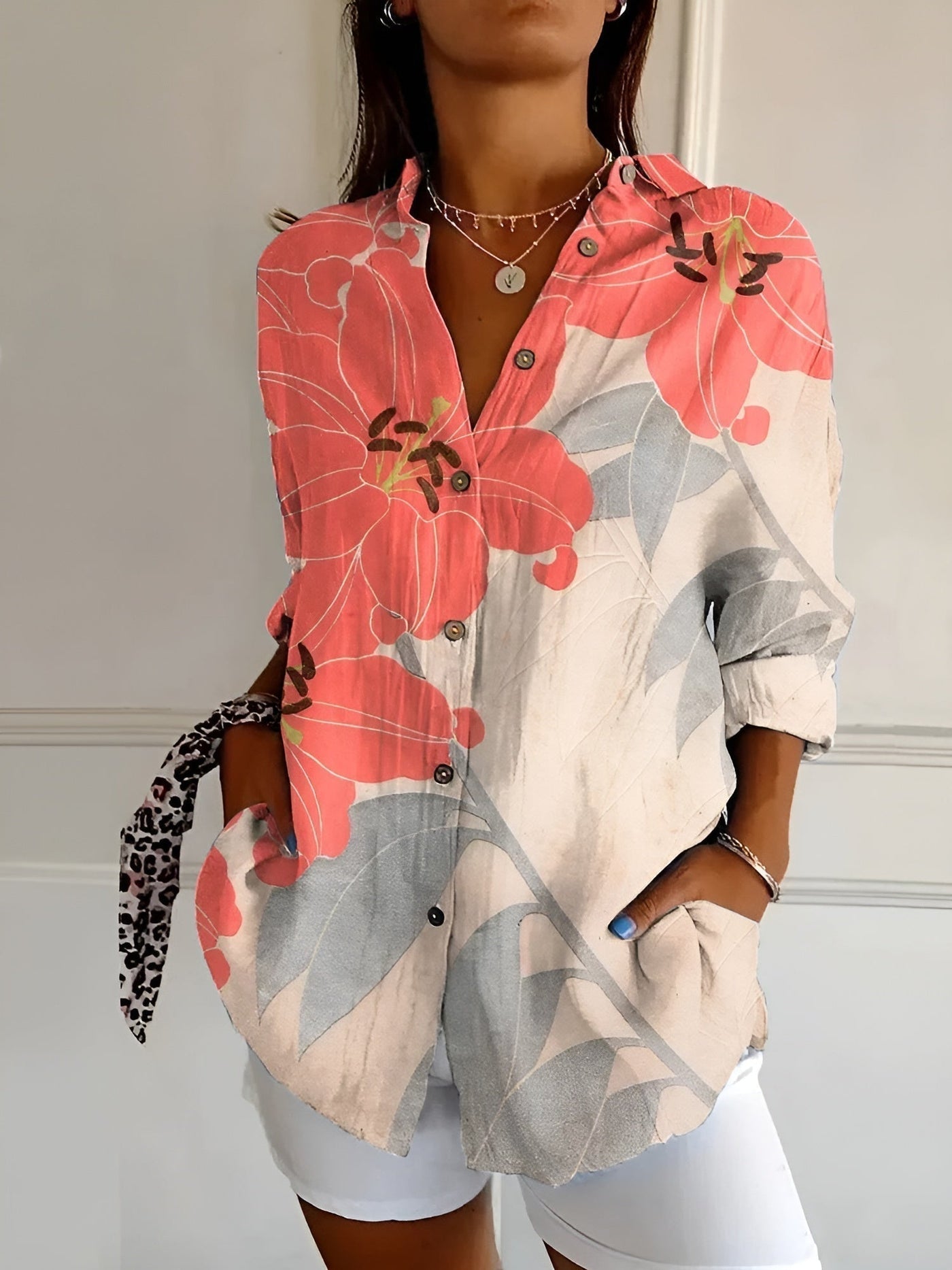 Avril | Chic Blouse Featuring Whimsical Prints
